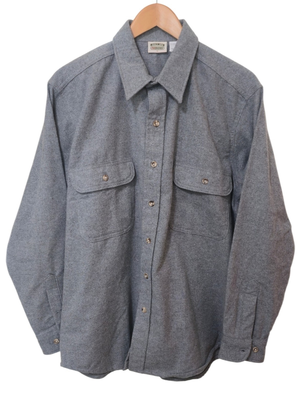 New Vintage 90s Five Brother Heavyweight Chamois Flannel Work Shirt Large Street